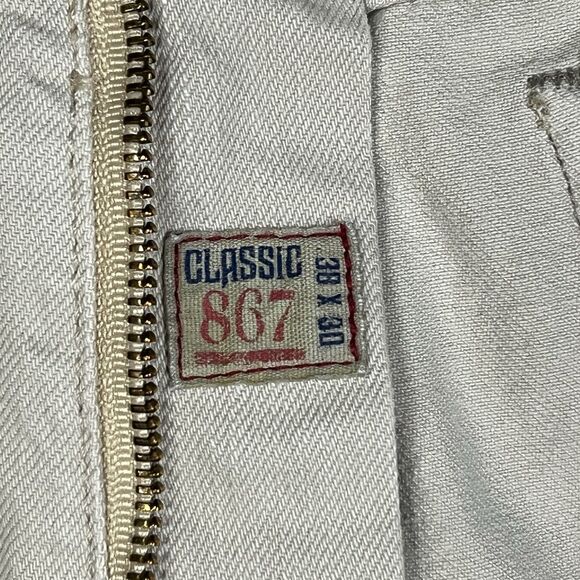 Polo Ralph Lauren Jeans Mens Beige Denim Pants 867 Classic Fit Casual 38x30 2012 - Picture 3 of 13